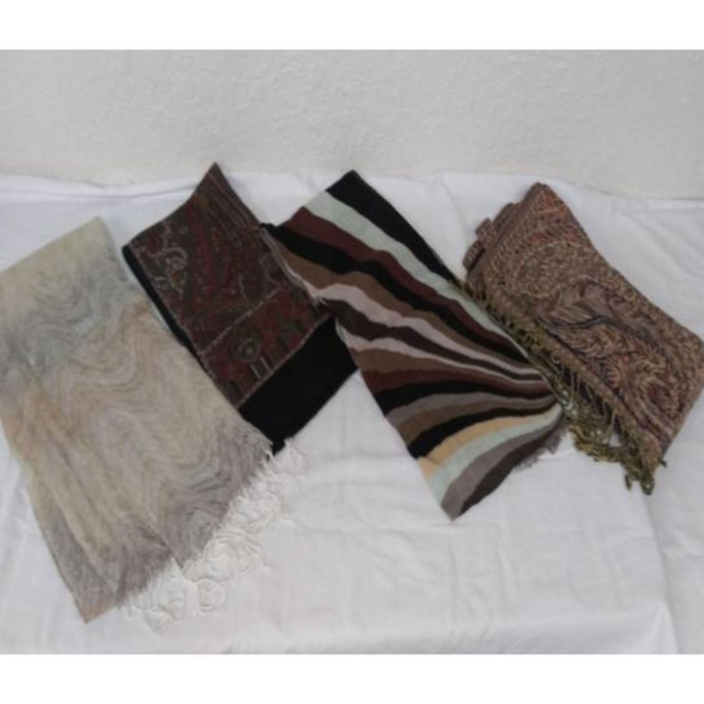 4 Piece Designer Scarves/Shaw.  357WC